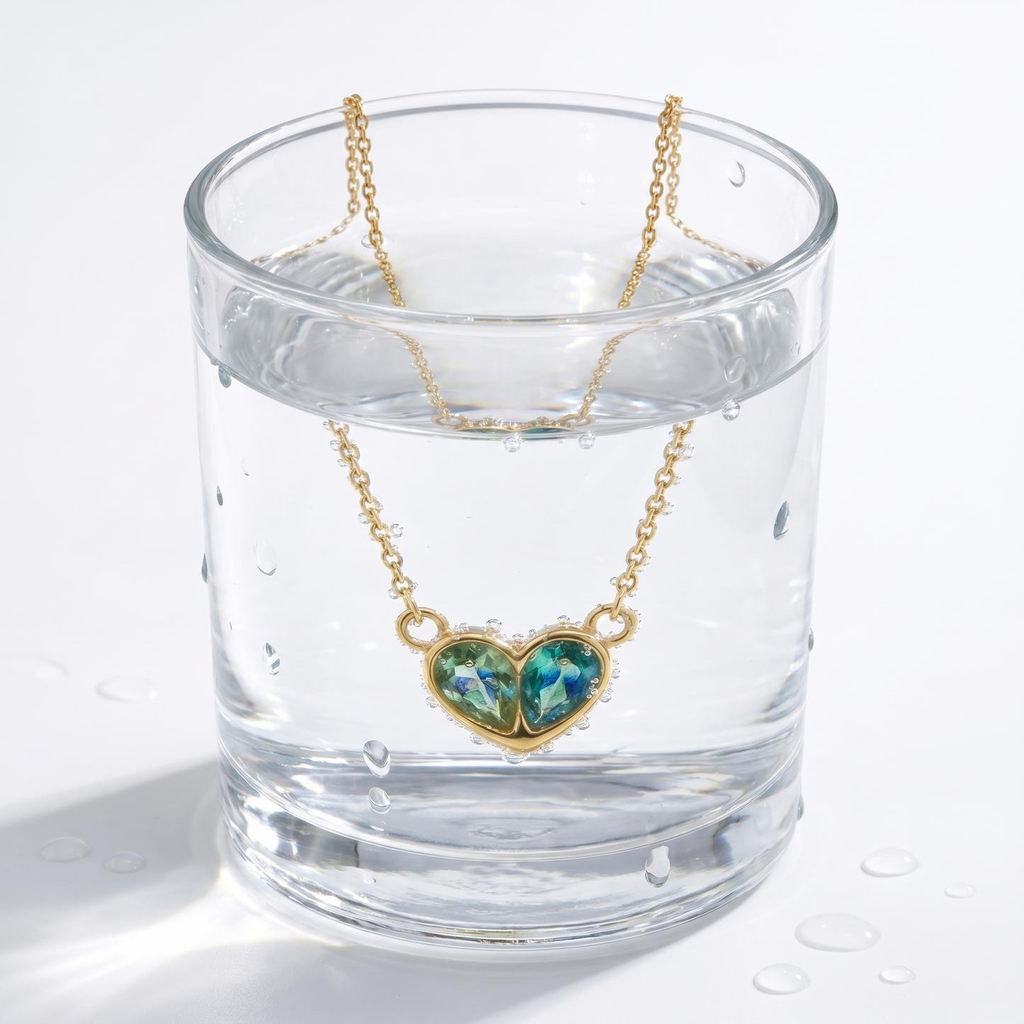 Collana Cuore Cristallo Oro 18K β 09-stress-proof
