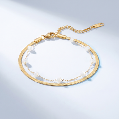 Cavigliera Snake Chain Oro 18K waterproof anti-allergico UpperEast Jewels