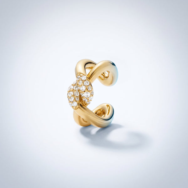 Ear Cuff Twist Oro 18K