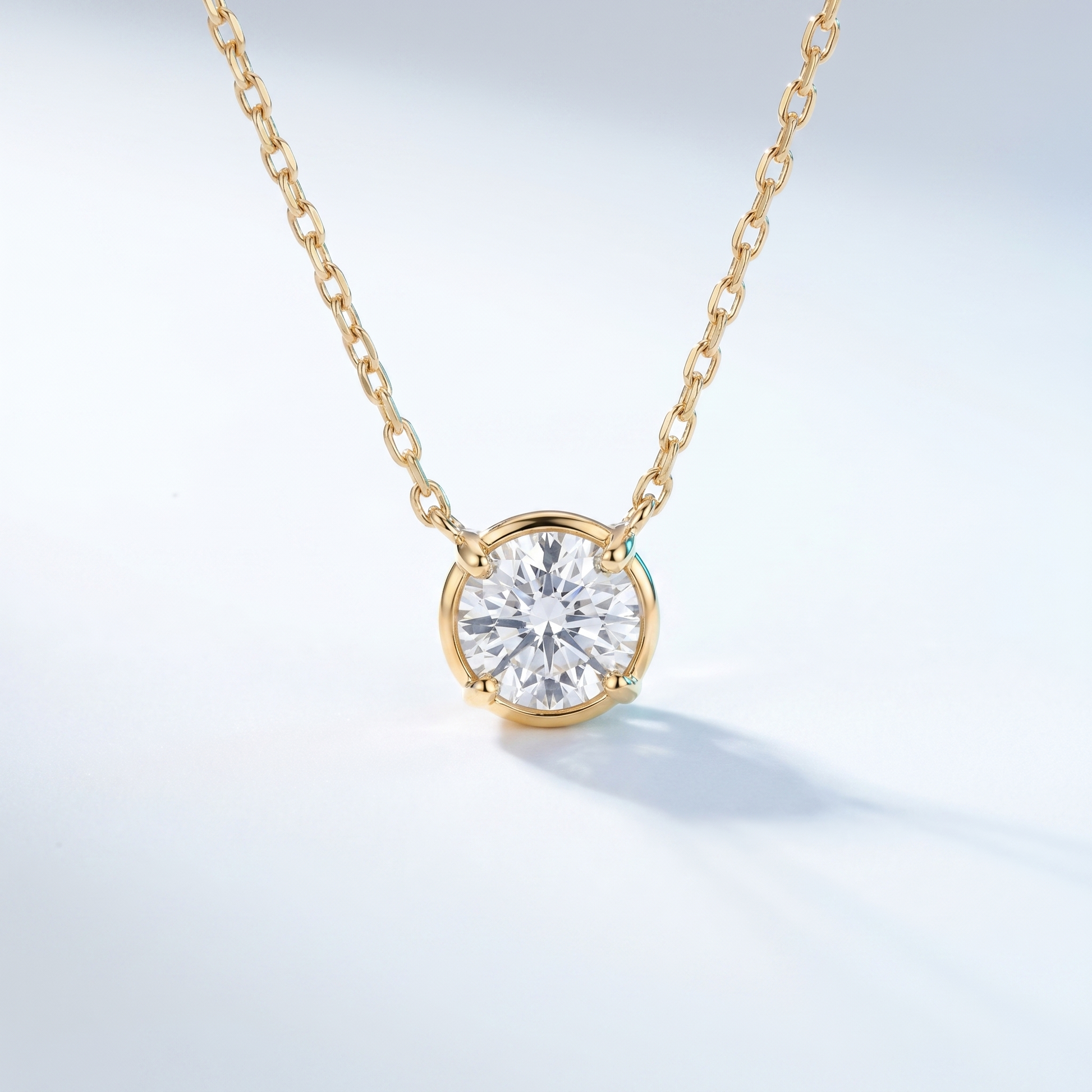 Pendente Solitaire Mini Oro 18K waterproof anti-allergico UpperEast Jewels