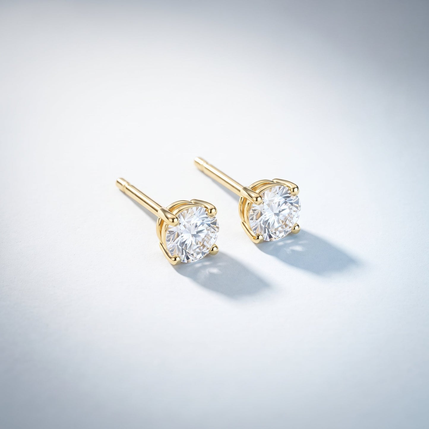 Orecchini Punto Luce CZ Oro 18K
