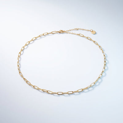 Collana Paperclip Oro 18K