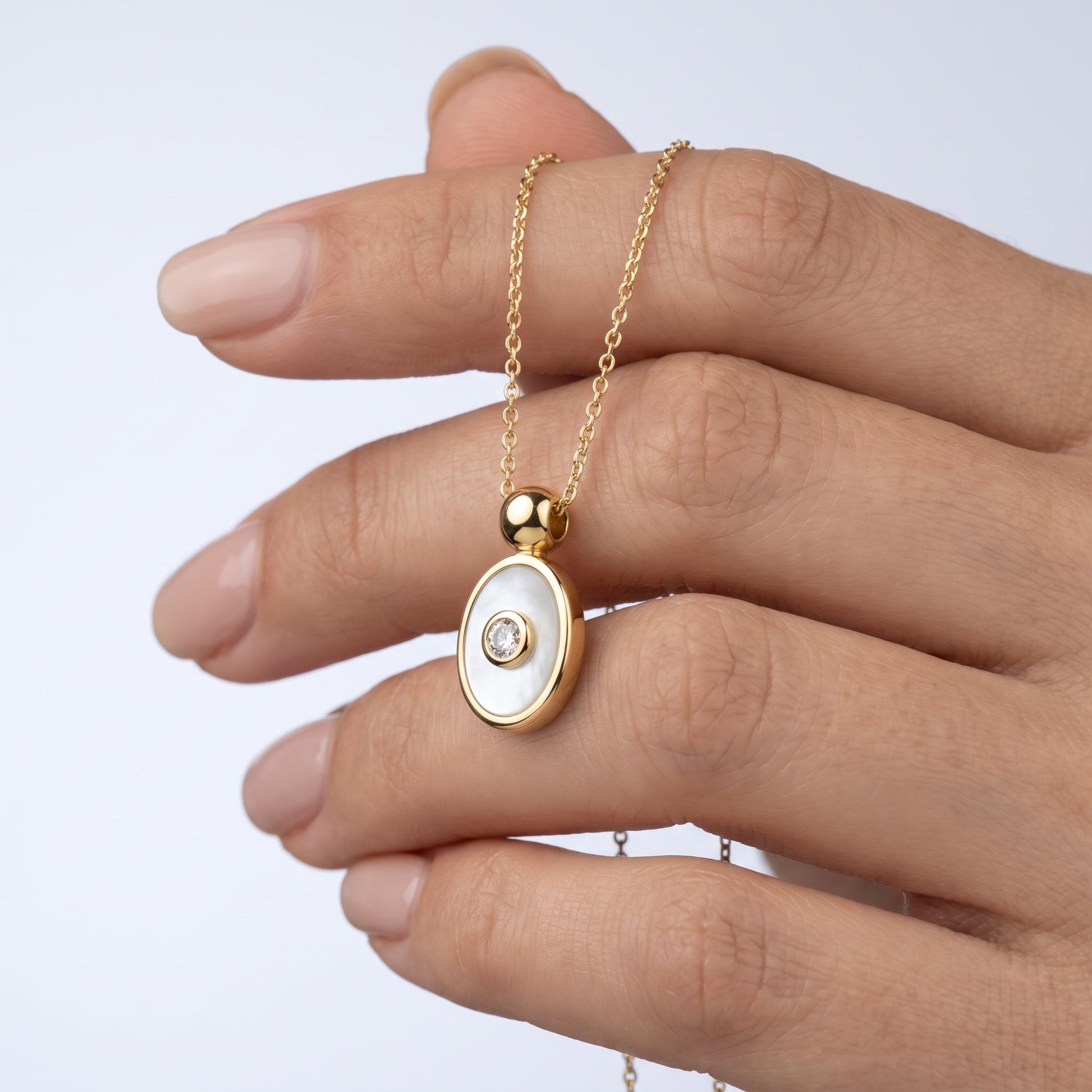Collana Occhio Greco Oro 18K