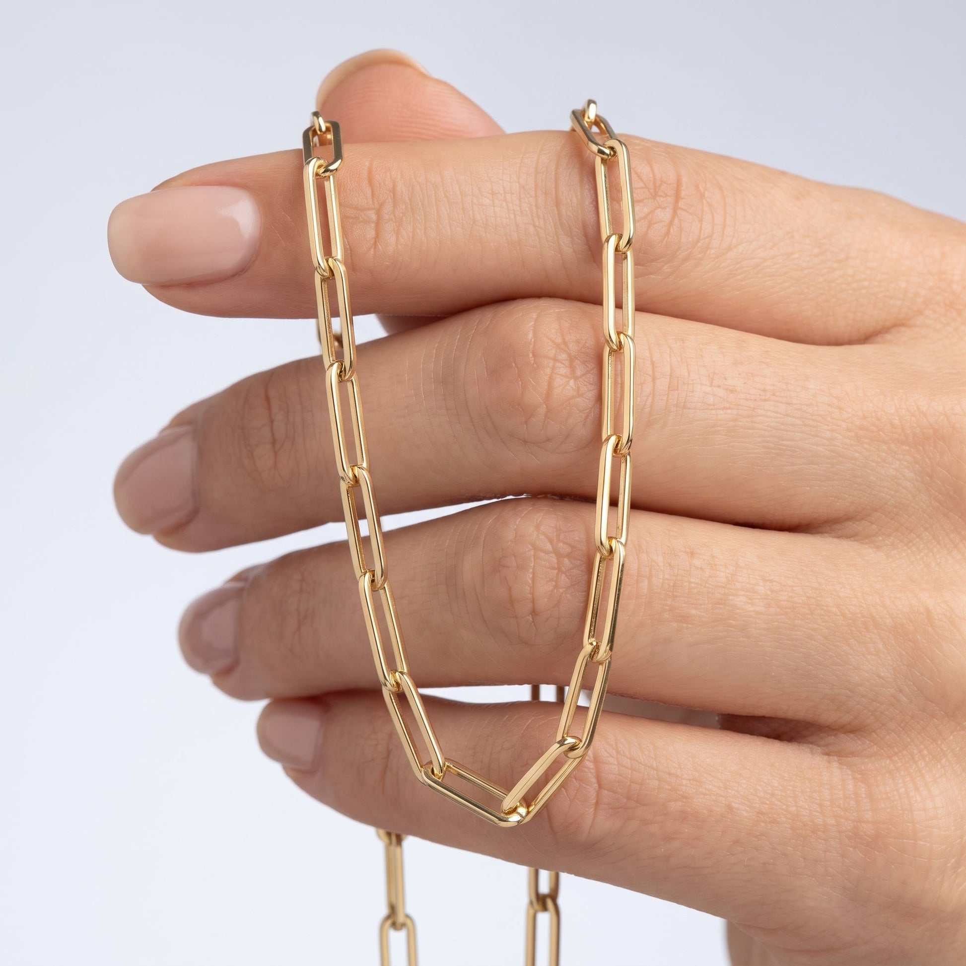 Collana Paperclip Oro 18K