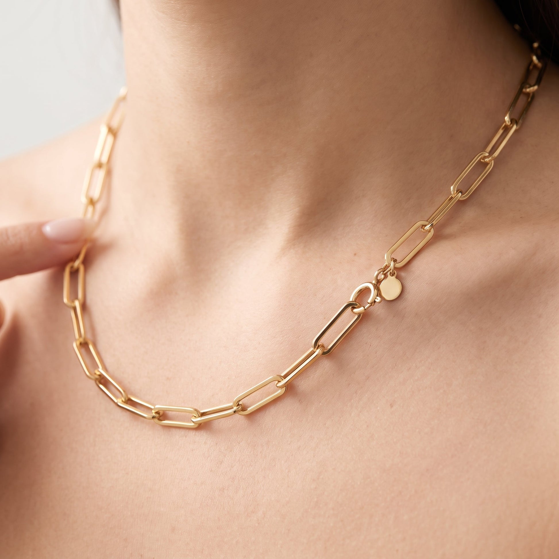 Collana Paperclip Oro 18K