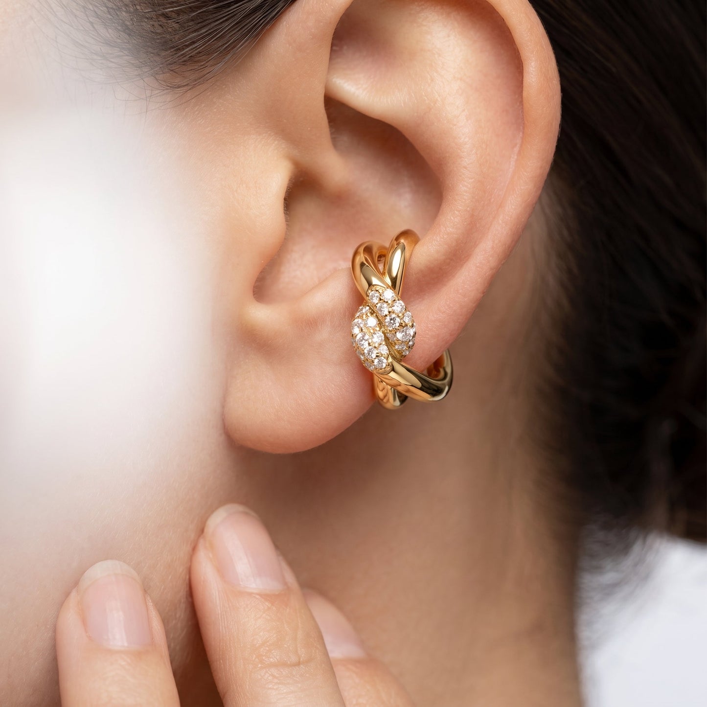 Ear Cuff Twist Oro 18K