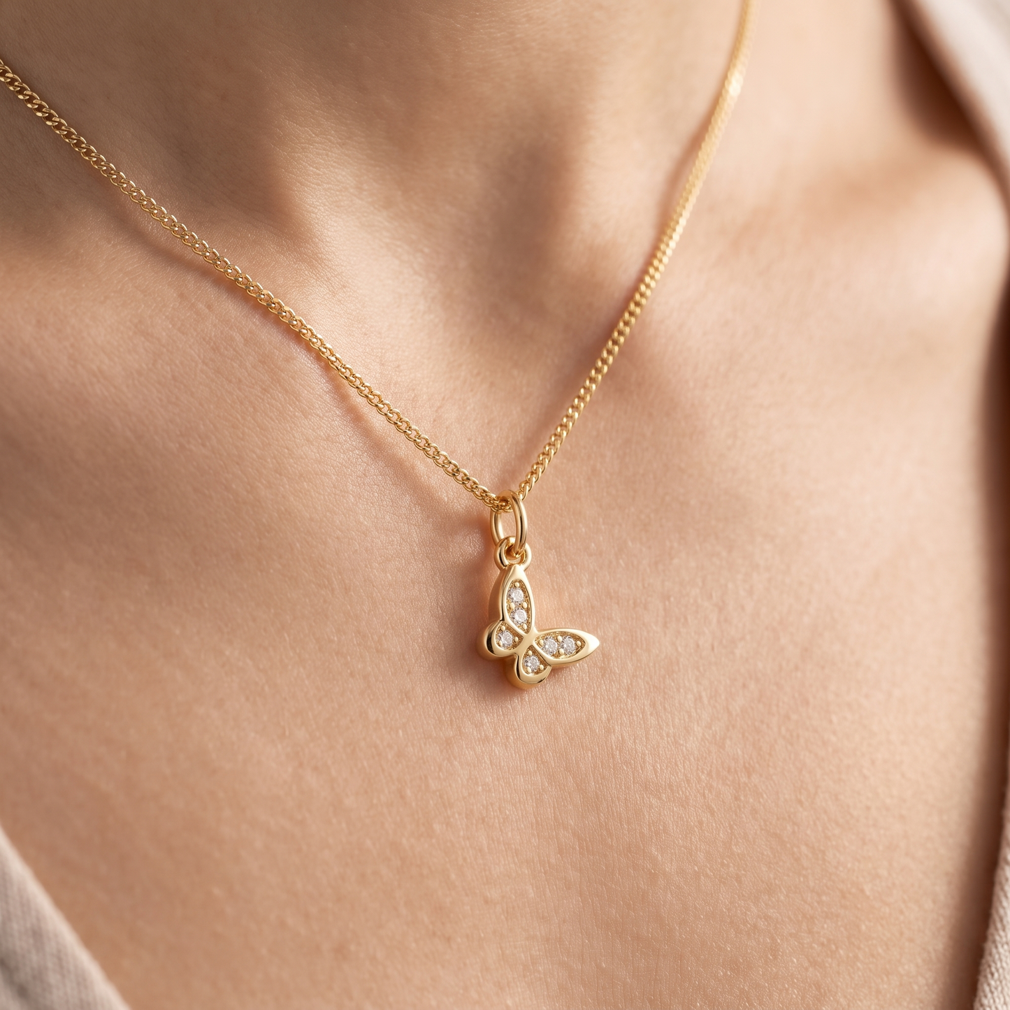 Collana Farfalla Oro 18K