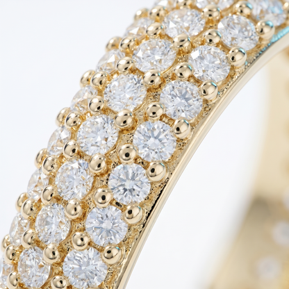 Anello Cleo Midi Oro 18K - dettaglio macro lavorazione - UpperEast Jewels