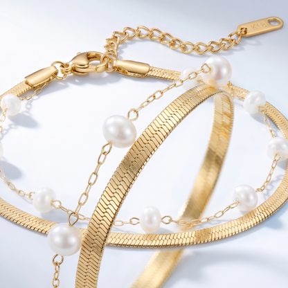 Cavigliera Snake Chain Oro 18K - dettaglio macro lavorazione - UpperEast Jewels