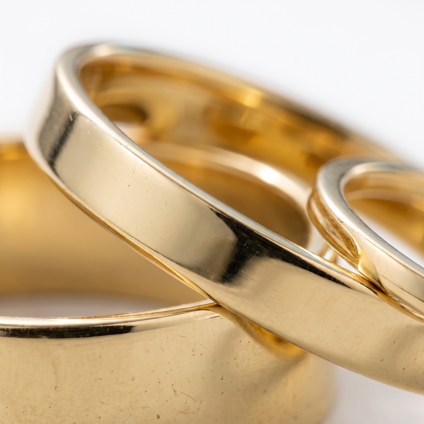 Set 3 Anelli Stacking Oro 18K