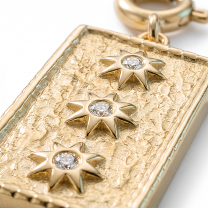 Charm Stella Make-A-Wish Oro 18K - dettaglio macro lavorazione - UpperEast Jewels