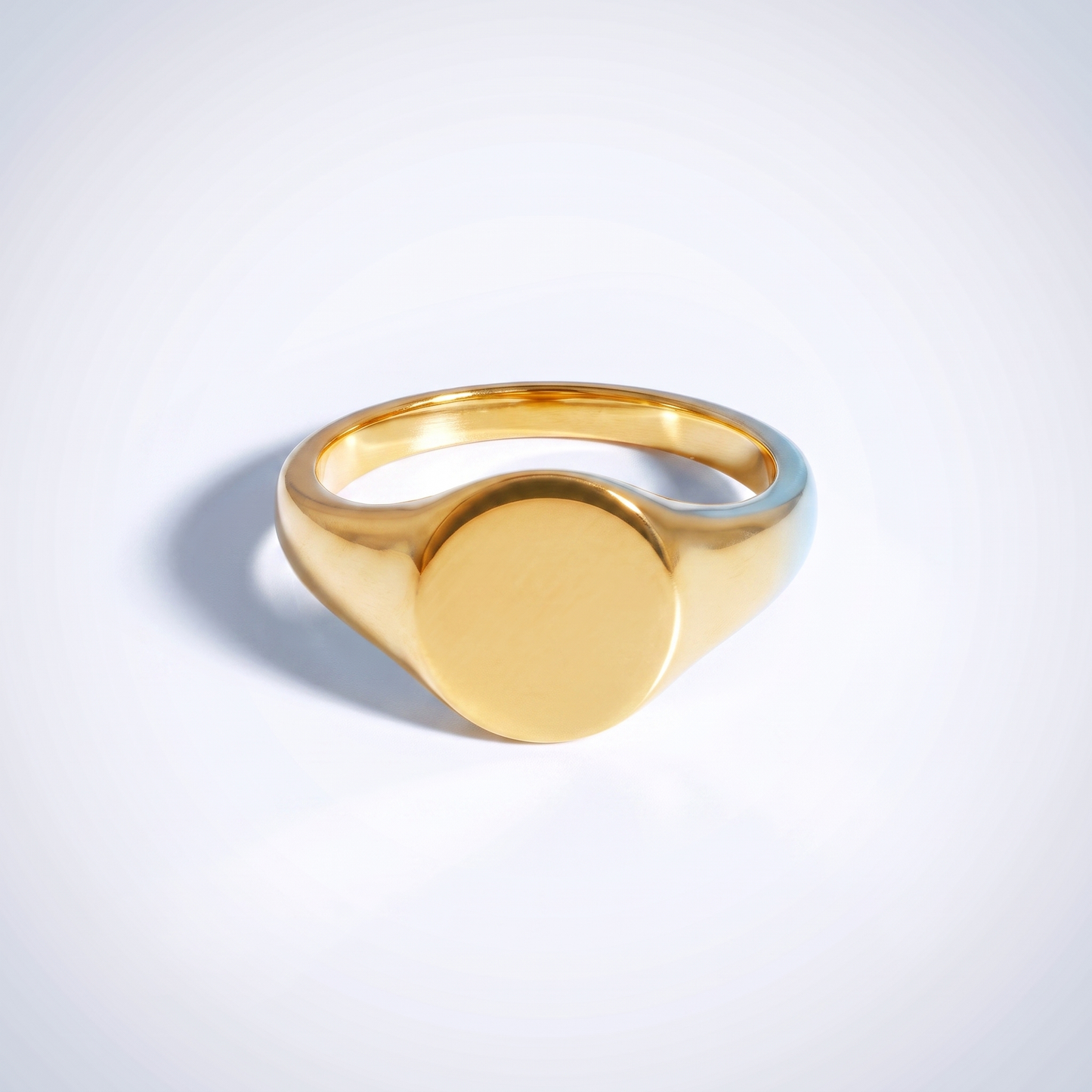 Anello Signet Ovale Oro 18K