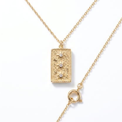 Charm Stella Make-A-Wish Oro 18K - vista dall'alto top-down - UpperEast Jewels