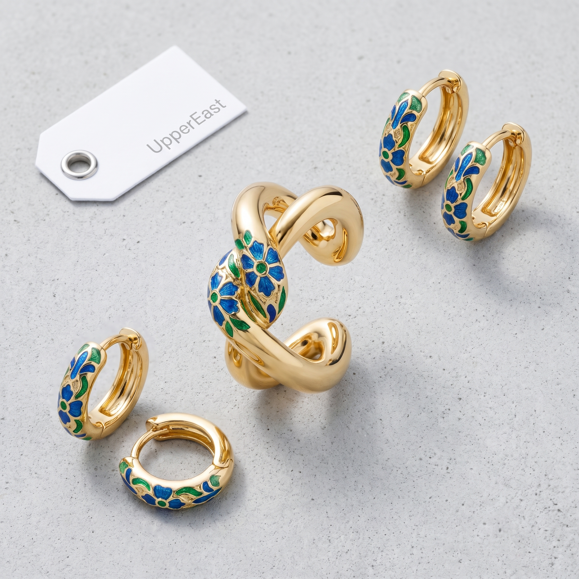 Ear Cuff Twist Oro 18K