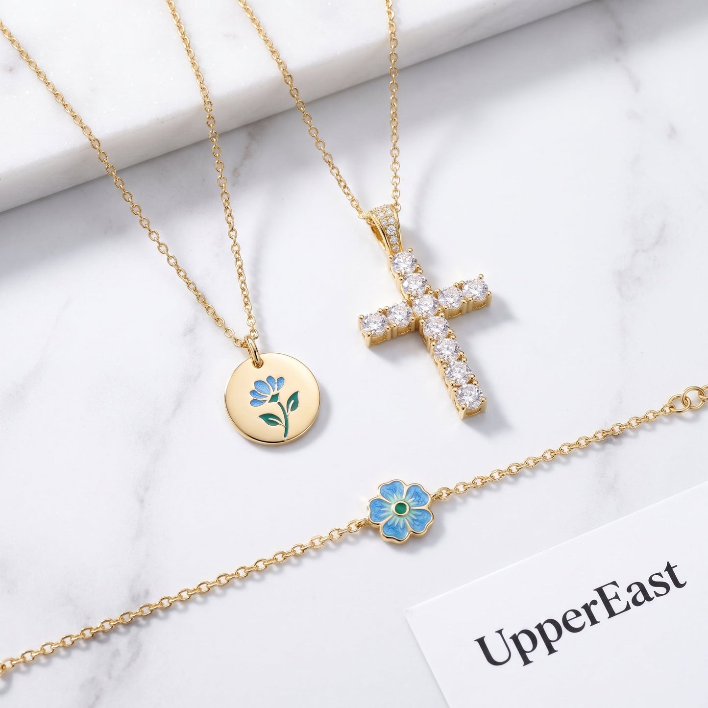 Collana Croce Mini Oro 18K