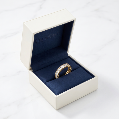 Anello Eternity Princess Oro 18K - confezione regalo UpperEast - UpperEast Jewels