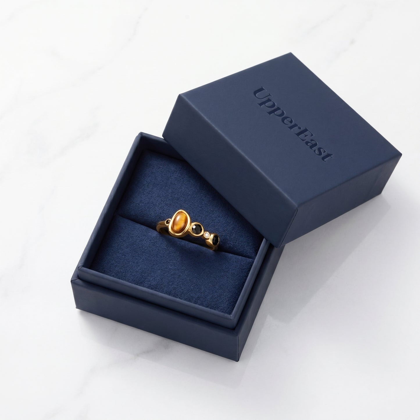 Anello Aurora Cristallo Vintage Oro 18K - confezione regalo UpperEast - UpperEast Jewels