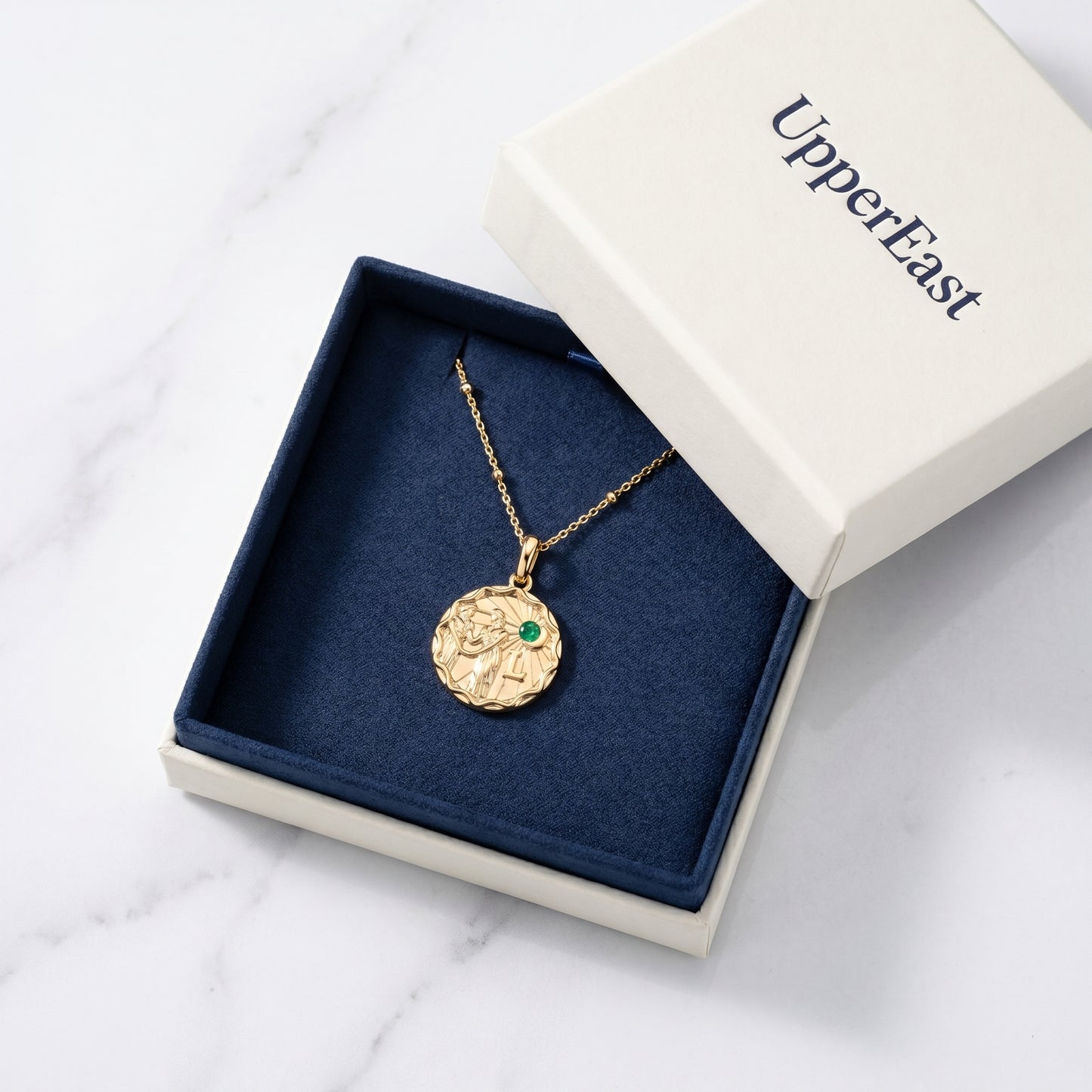 Collana Zodiac Coin Personalizzabile Oro 18K - confezione regalo UpperEast - UpperEast Jewels