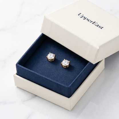 Orecchini Punto Luce CZ Oro 18K