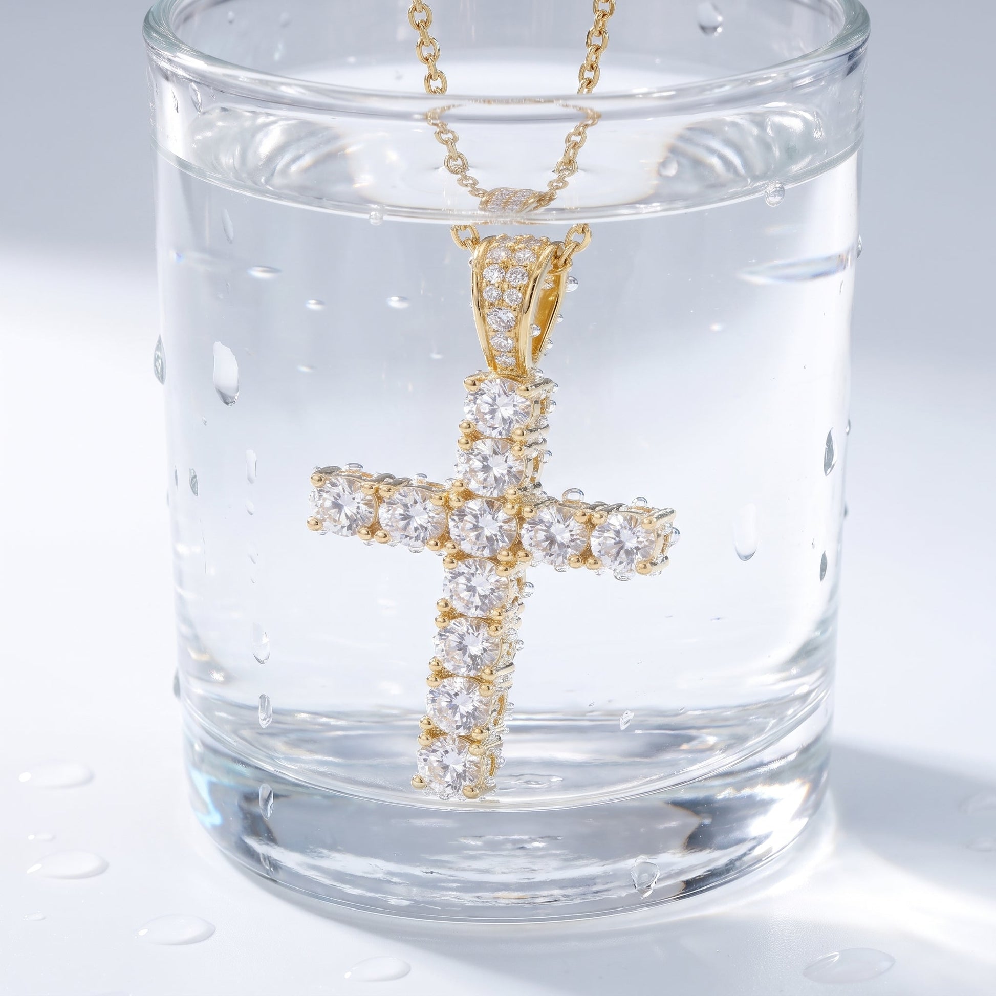 Collana Croce Mini Oro 18K
