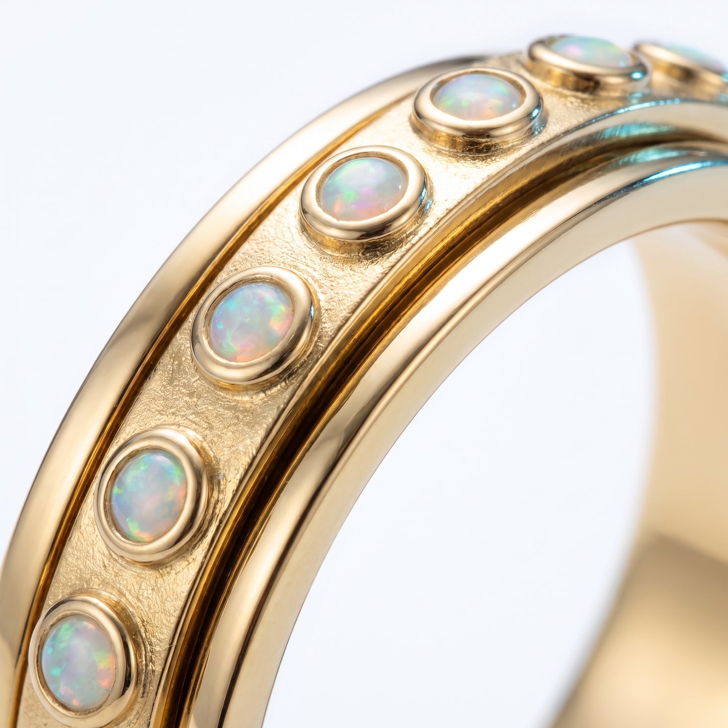 Anello Antistress Girevole Oro 18K