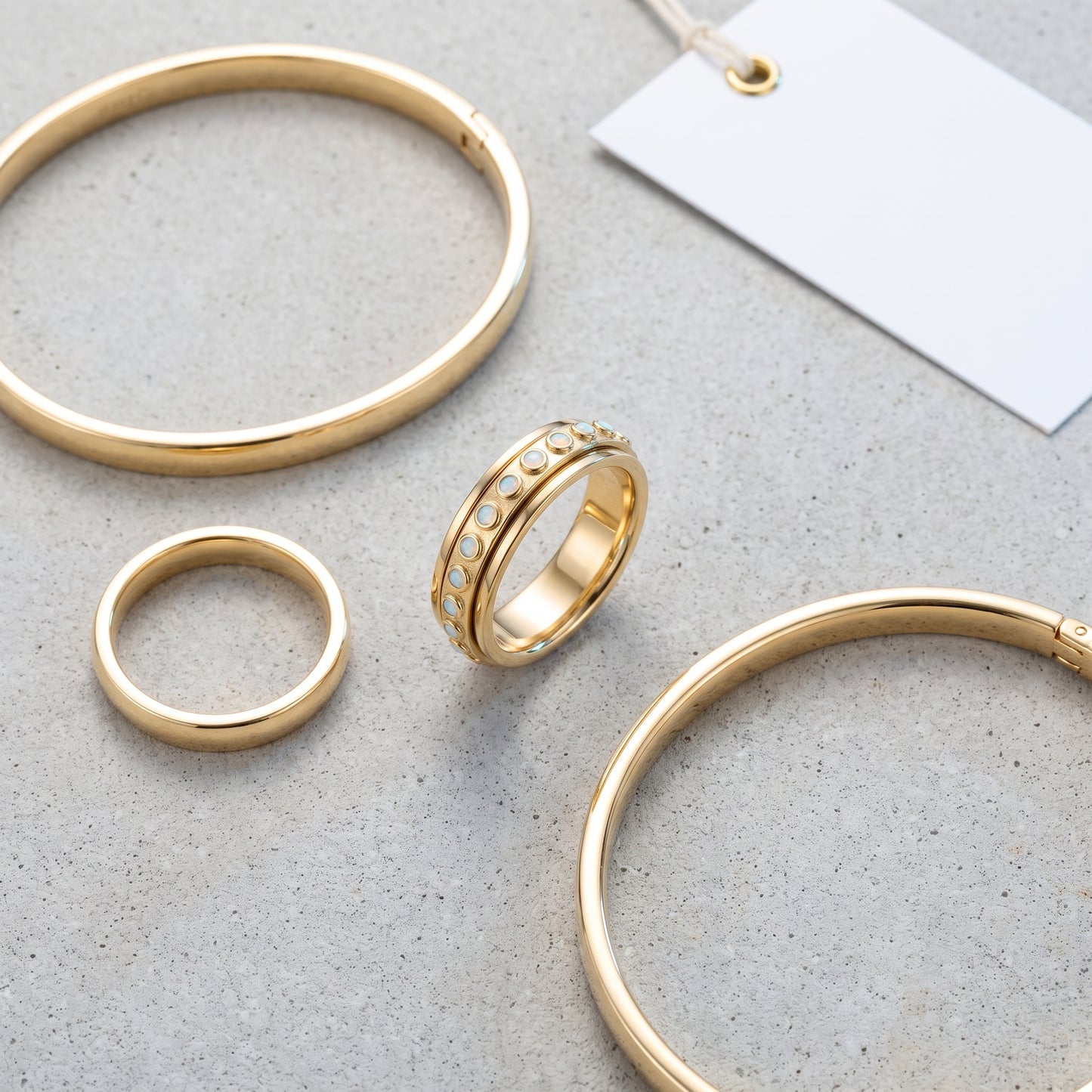Anello Antistress Girevole Oro 18K