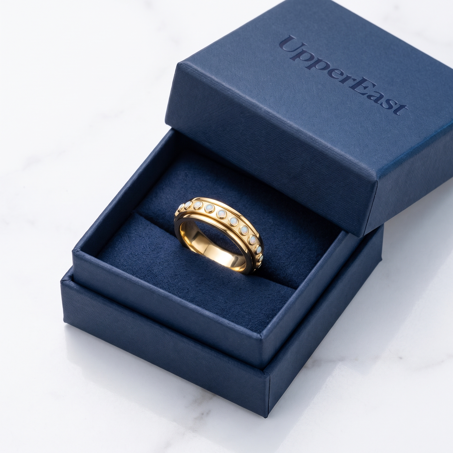 Anello Antistress Girevole Oro 18K