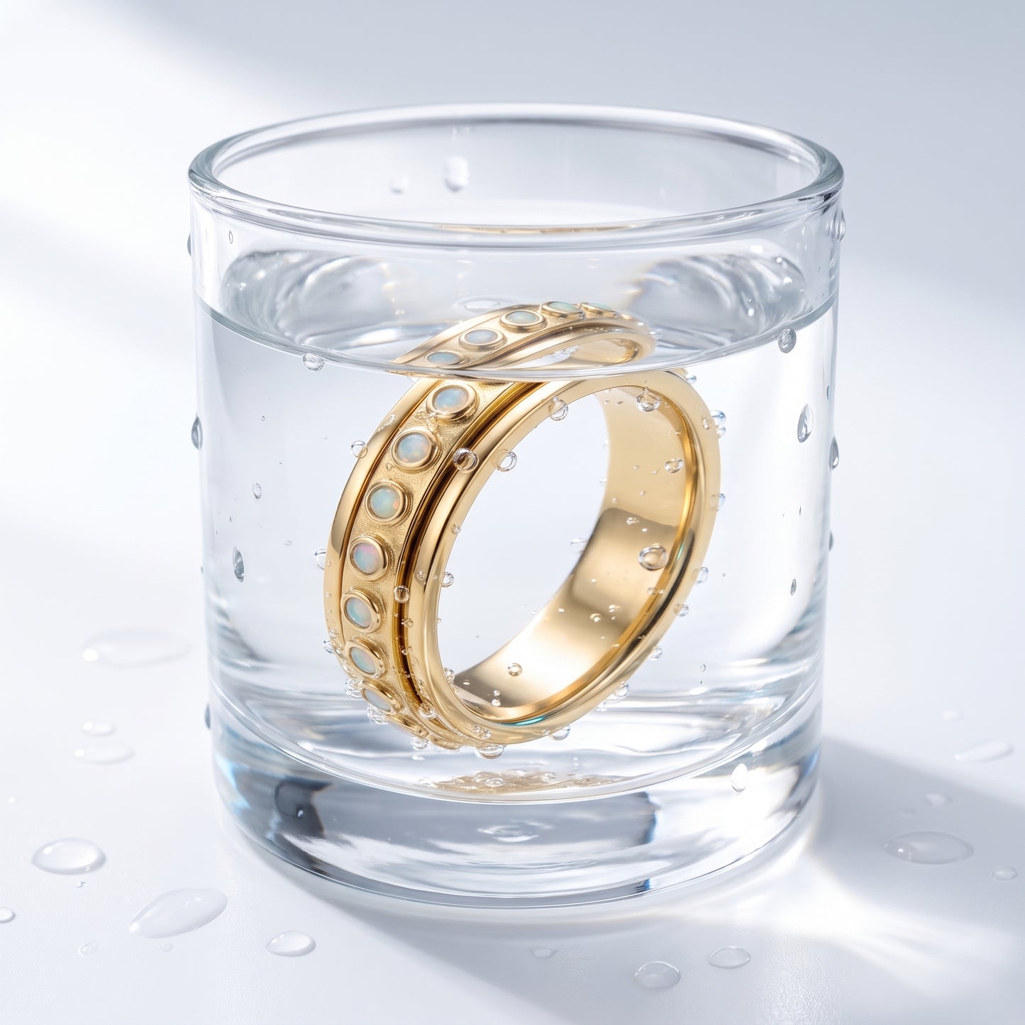 Anello Antistress Girevole Oro 18K