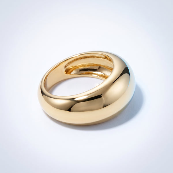 Anello Dome Bombato Oro 18K