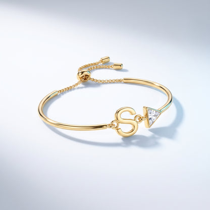 Bracciale Iniziale Lettera Oro 18K