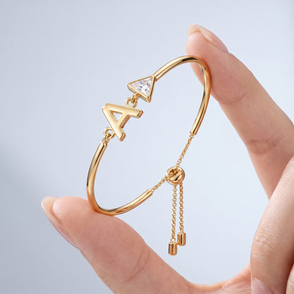 Bracciale Iniziale Lettera Oro 18K