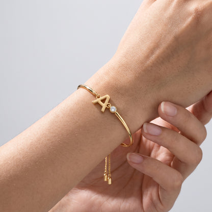 Bracciale Iniziale Lettera Oro 18K