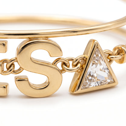 Bracciale Iniziale Lettera Oro 18K