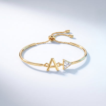 Bracciale Iniziale Lettera Oro 18K