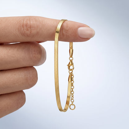 Bracciale Snake Piatto Oro 18K