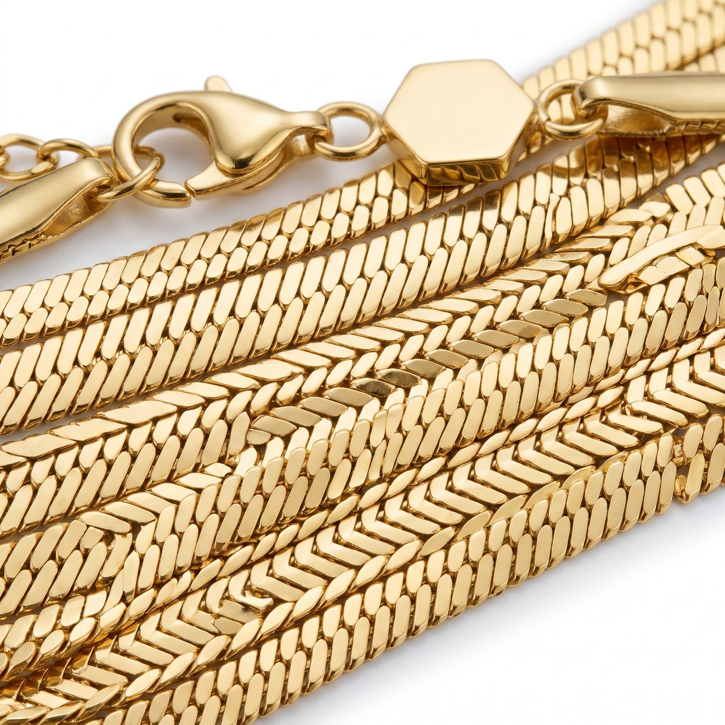 Bracciale Snake Piatto Oro 18K