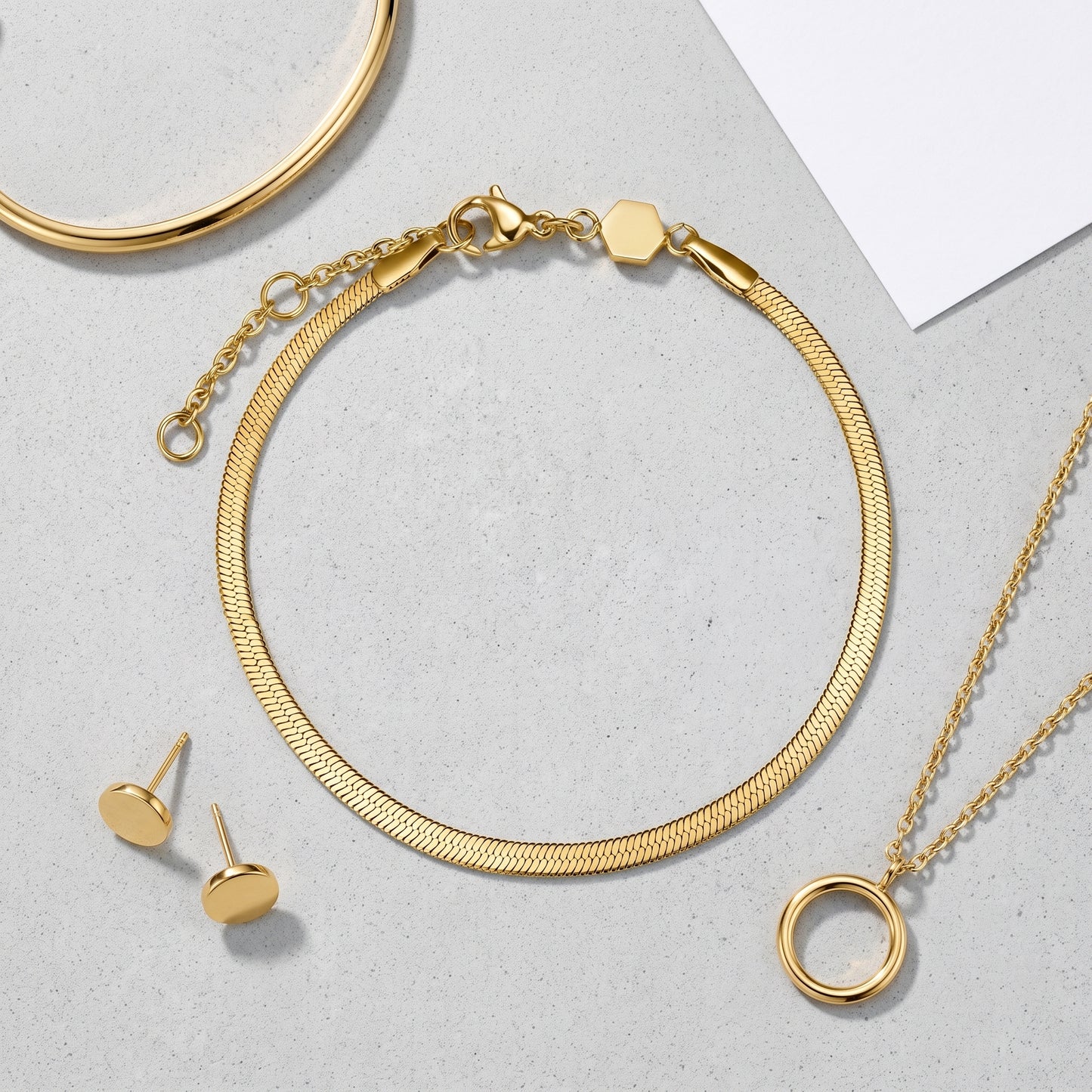 Bracciale Snake Piatto Oro 18K