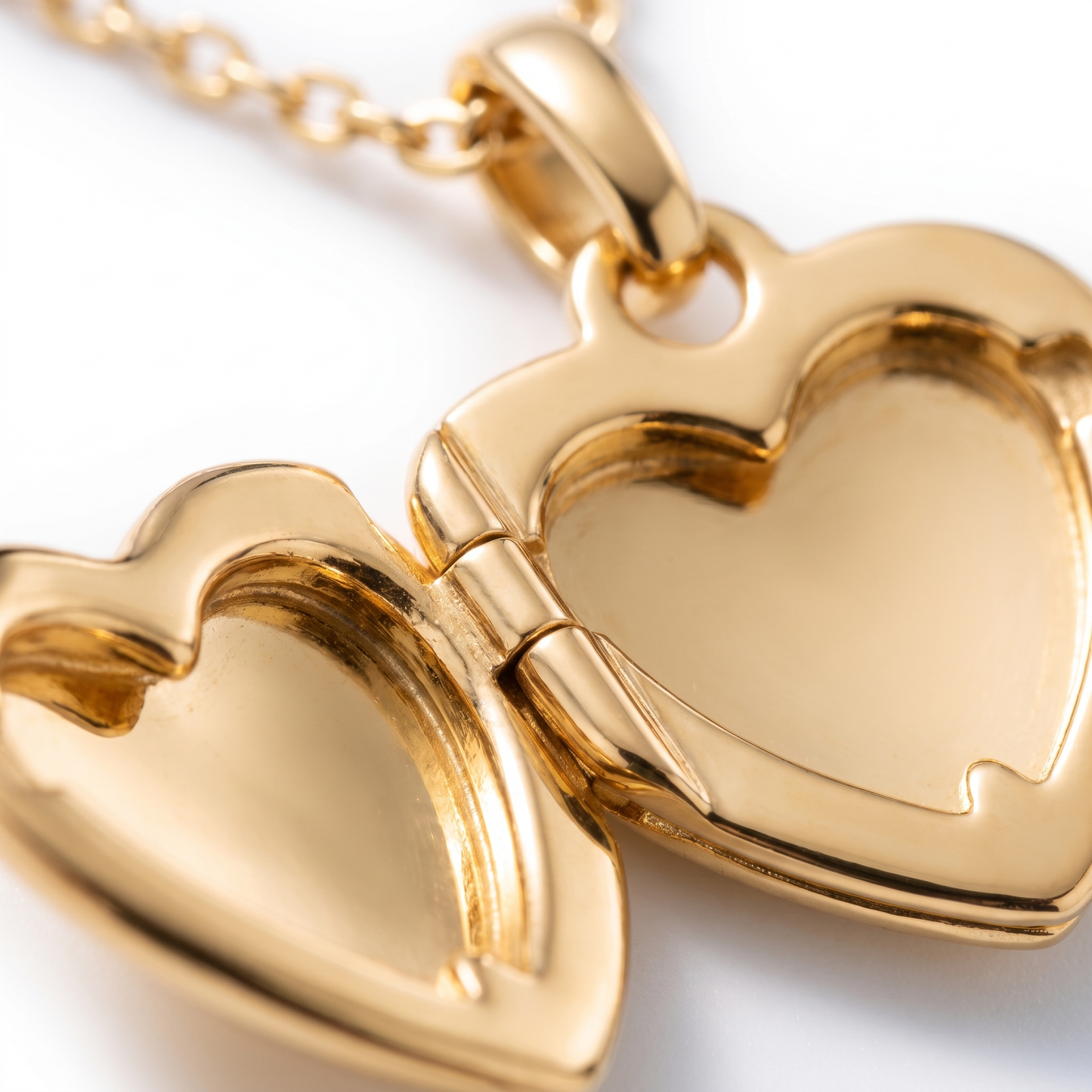 Collana Medaglione Cuore Portafoto Oro 18K