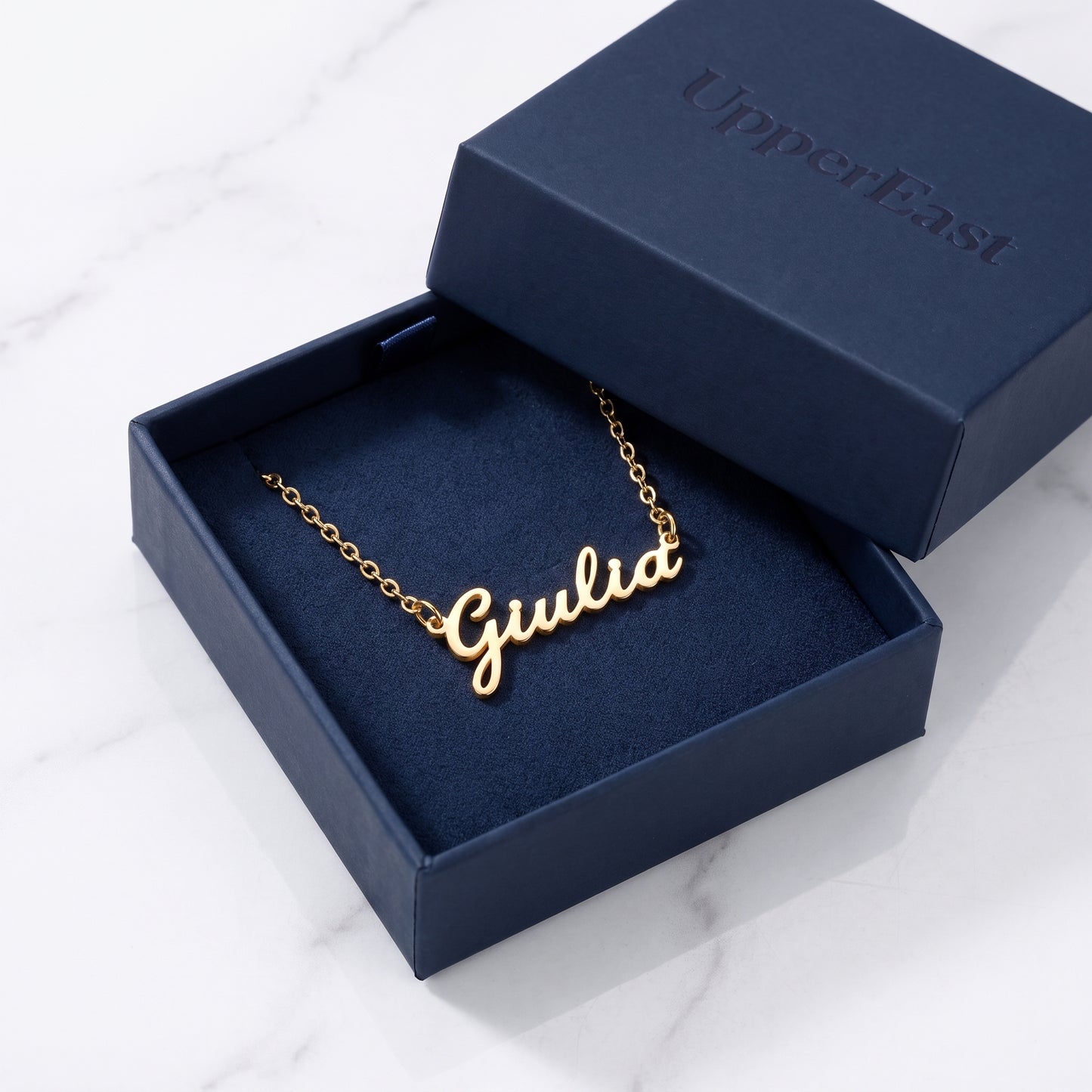 Collana Nome Personalizzato Corsivo Oro 18K