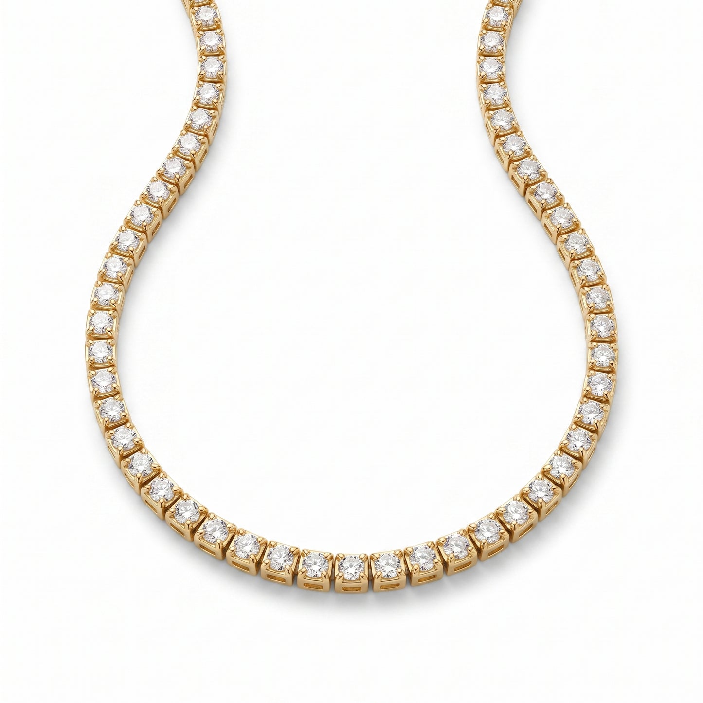 Collana Tennis Zirconi Oro 18K