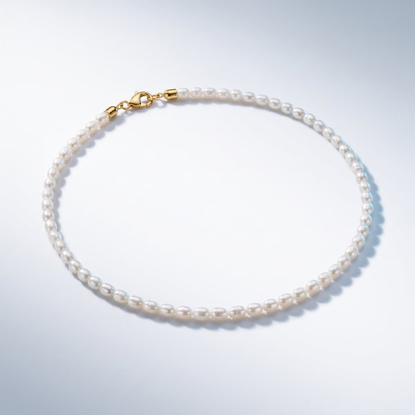 Collana Girocollo di Perle Oro 18K