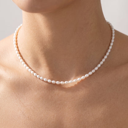 Collana Girocollo di Perle Oro 18K