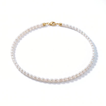 Collana Girocollo di Perle Oro 18K