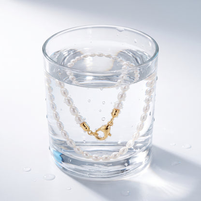 Collana Girocollo di Perle Oro 18K
