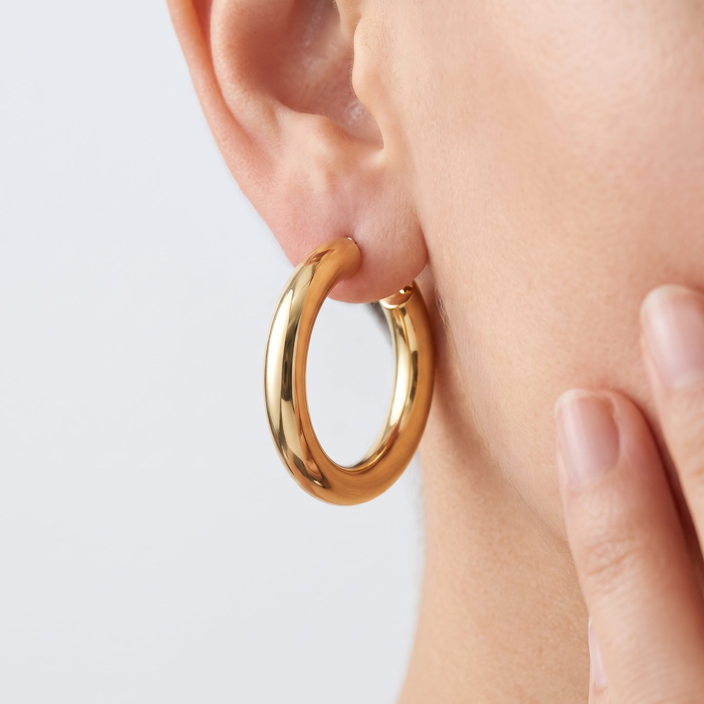Orecchini Cerchio Chunky Oro 18K