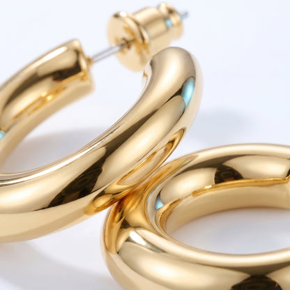 Orecchini Cerchio Chunky Oro 18K