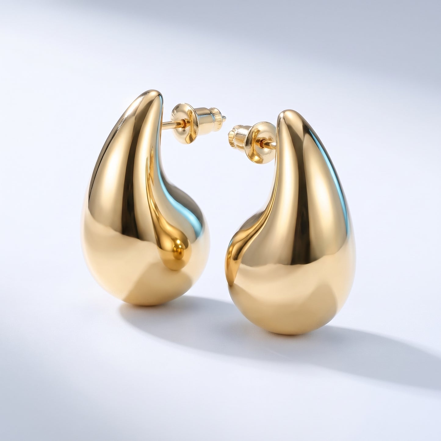Orecchini Goccia Bombata Oro 18K