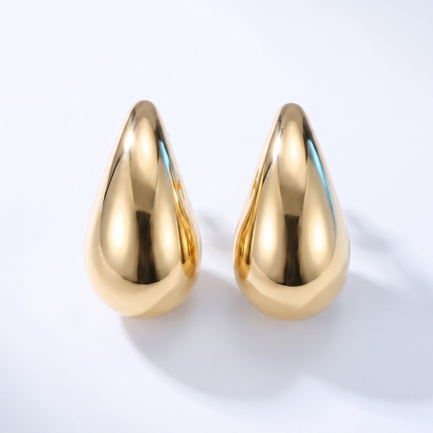 Orecchini Goccia Bombata Oro 18K