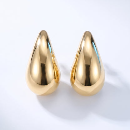 Orecchini Goccia Bombata Oro 18K