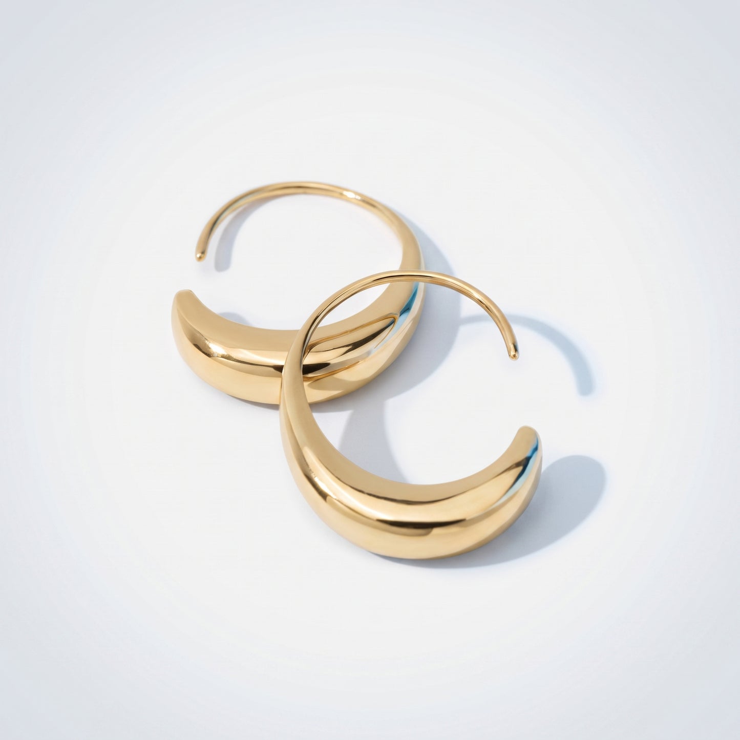 Orecchini Ovali Infinity Oro 18K